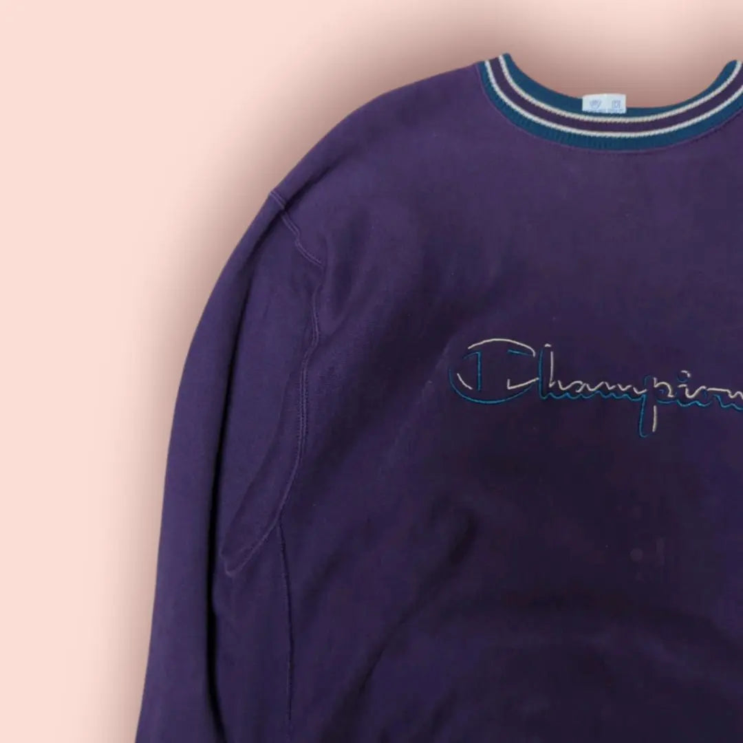 90s Champion Reverse Wave Sweat XXL Ribline Purple