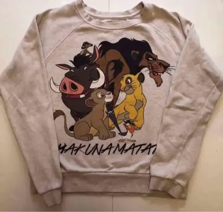 Disney Lion King Sweat Shirt Women's S | ディズニー ライオンキング スェットシャツ　ウィメンズS