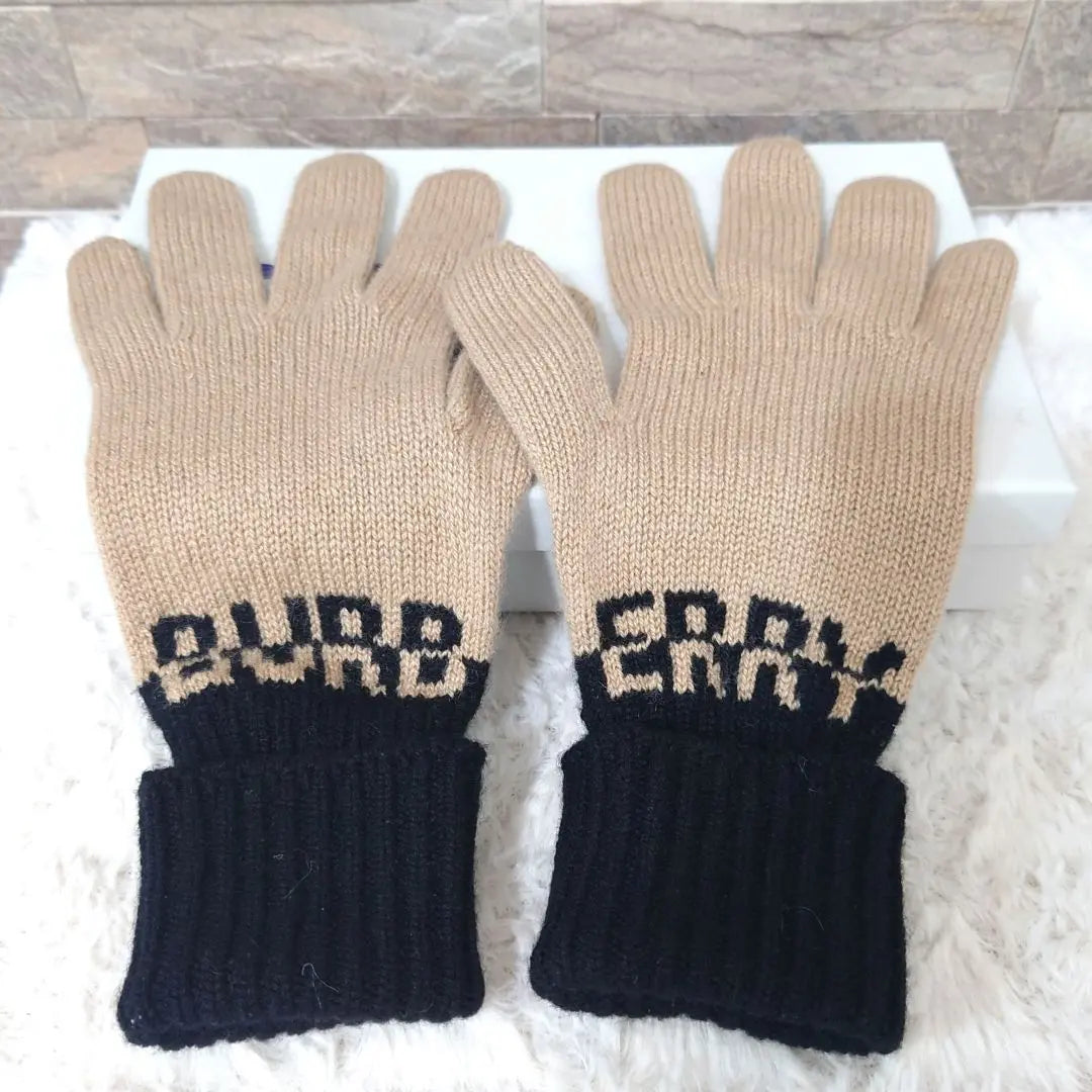 [Extremely beautiful condition] BURBERRY Cashmere gloves