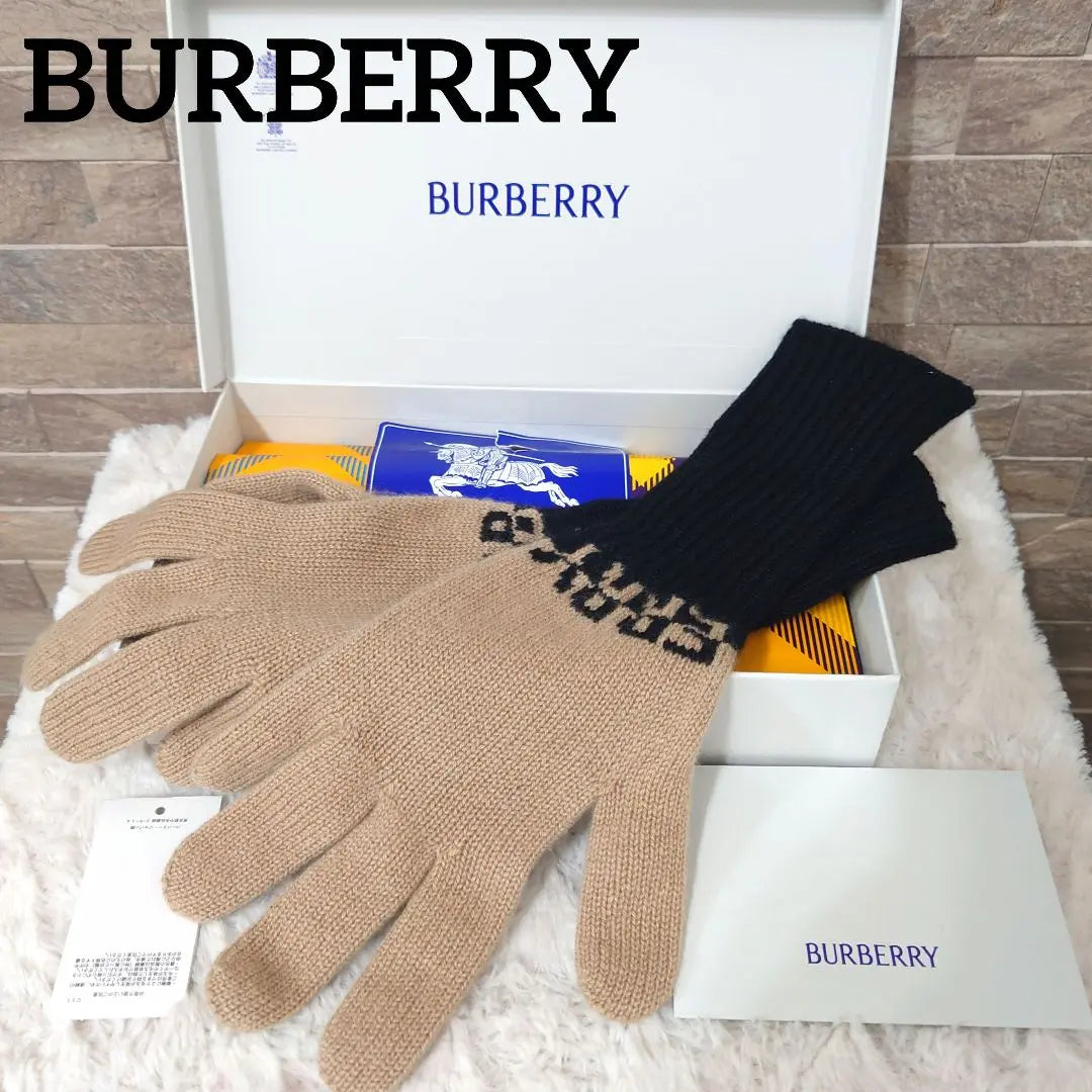 [Extremely beautiful condition] BURBERRY Cashmere gloves