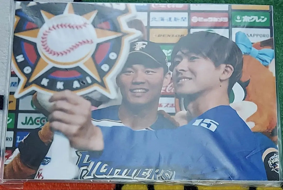 ♥️Hokkaido Nippon Ham Fighters Uezawa Naoyuki & Wang Bhaiyuu Do new sports photo♥️