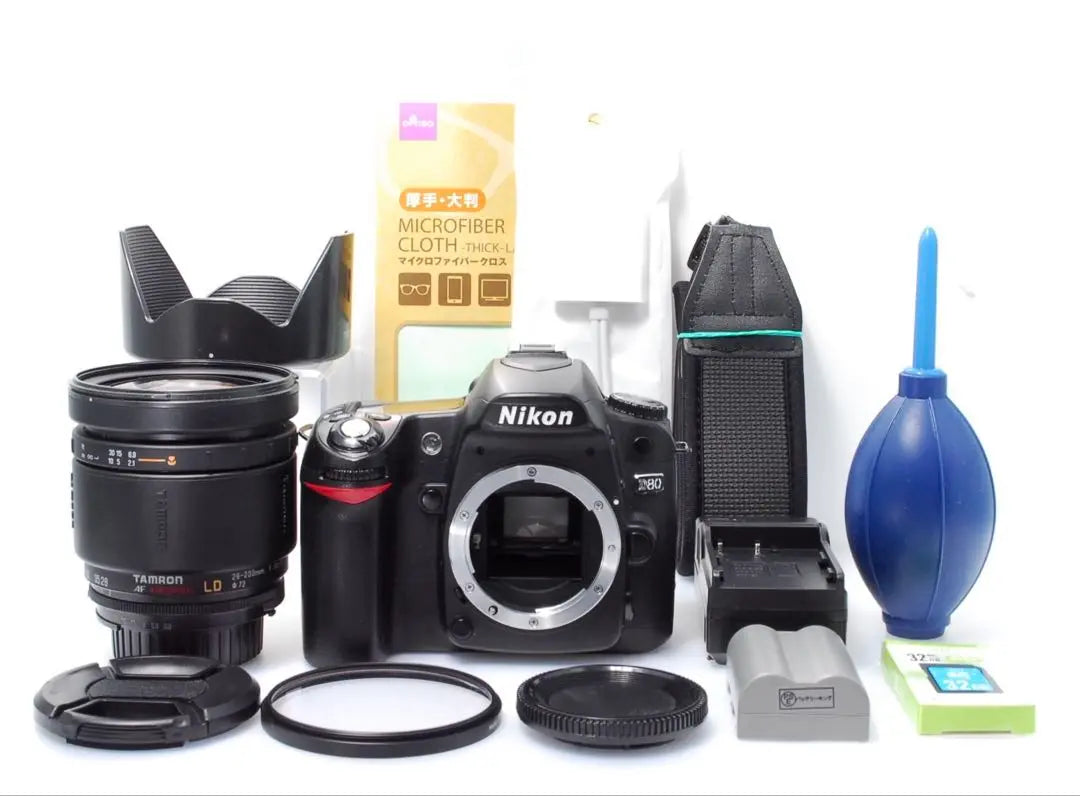 ✨Can be far away or close✨Nikon D80 Nikon✨High magnification lens set✨Beginner model