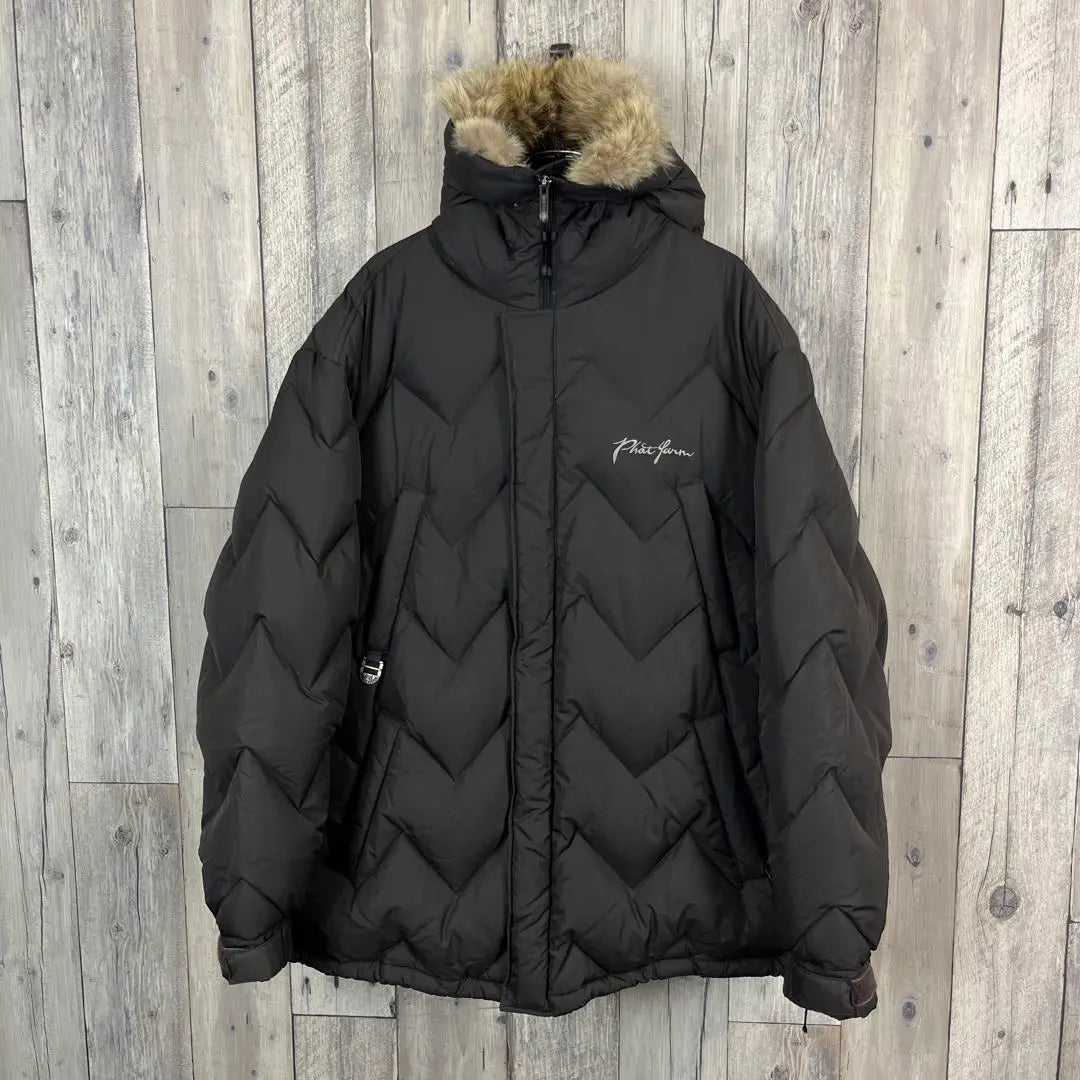 PHAT FARM Fat Farm Fur Thick Down Jacket L | PHAT FARM ファットファーム ファー付き 肉厚 ダウンジャケット L