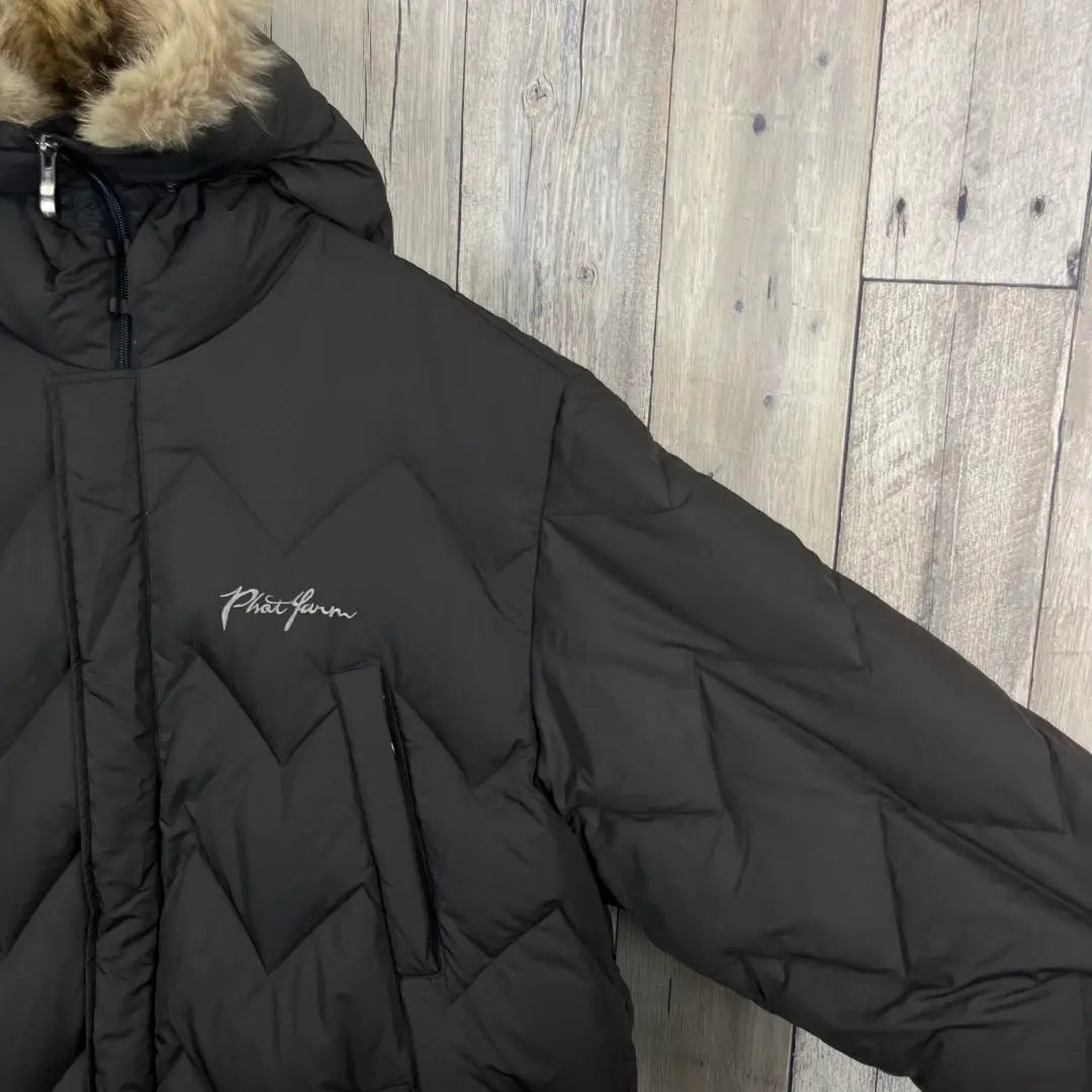 PHAT FARM Fat Farm Fur Thick Down Jacket L | PHAT FARM ファットファーム ファー付き 肉厚 ダウンジャケット L