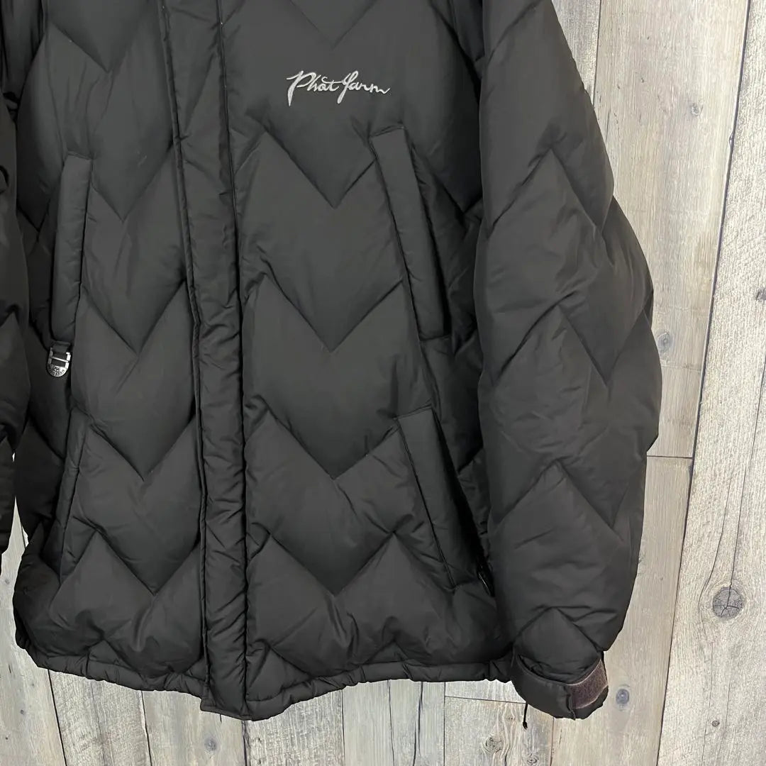 PHAT FARM Chaqueta de plumón gruesa de piel Fat Farm L | PHAT FARM ファットファーム ファー付き 肉厚 ダウンジャケット L