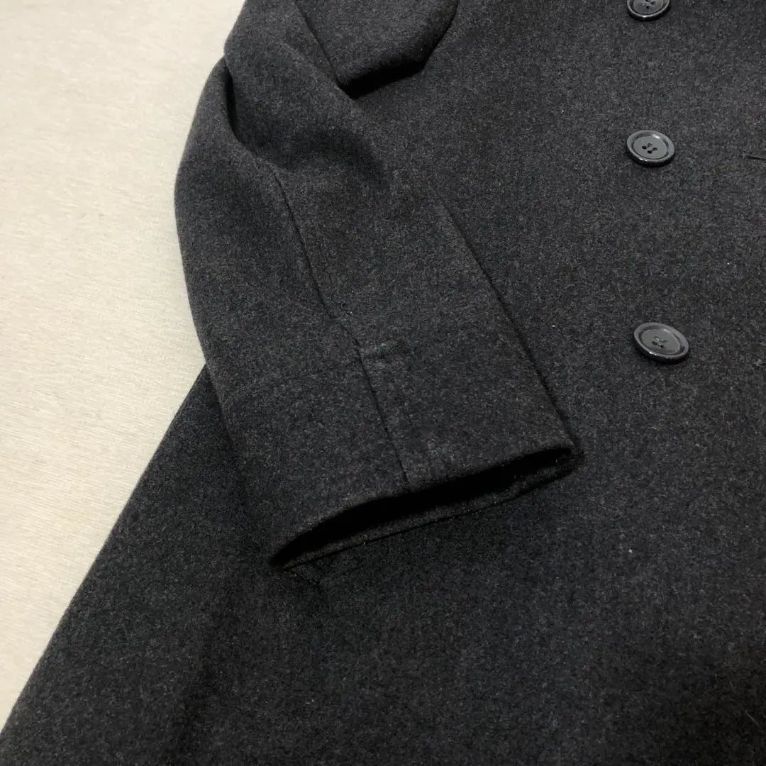 [Good condition] a.v.v hooded wool coat, dark gray, size L