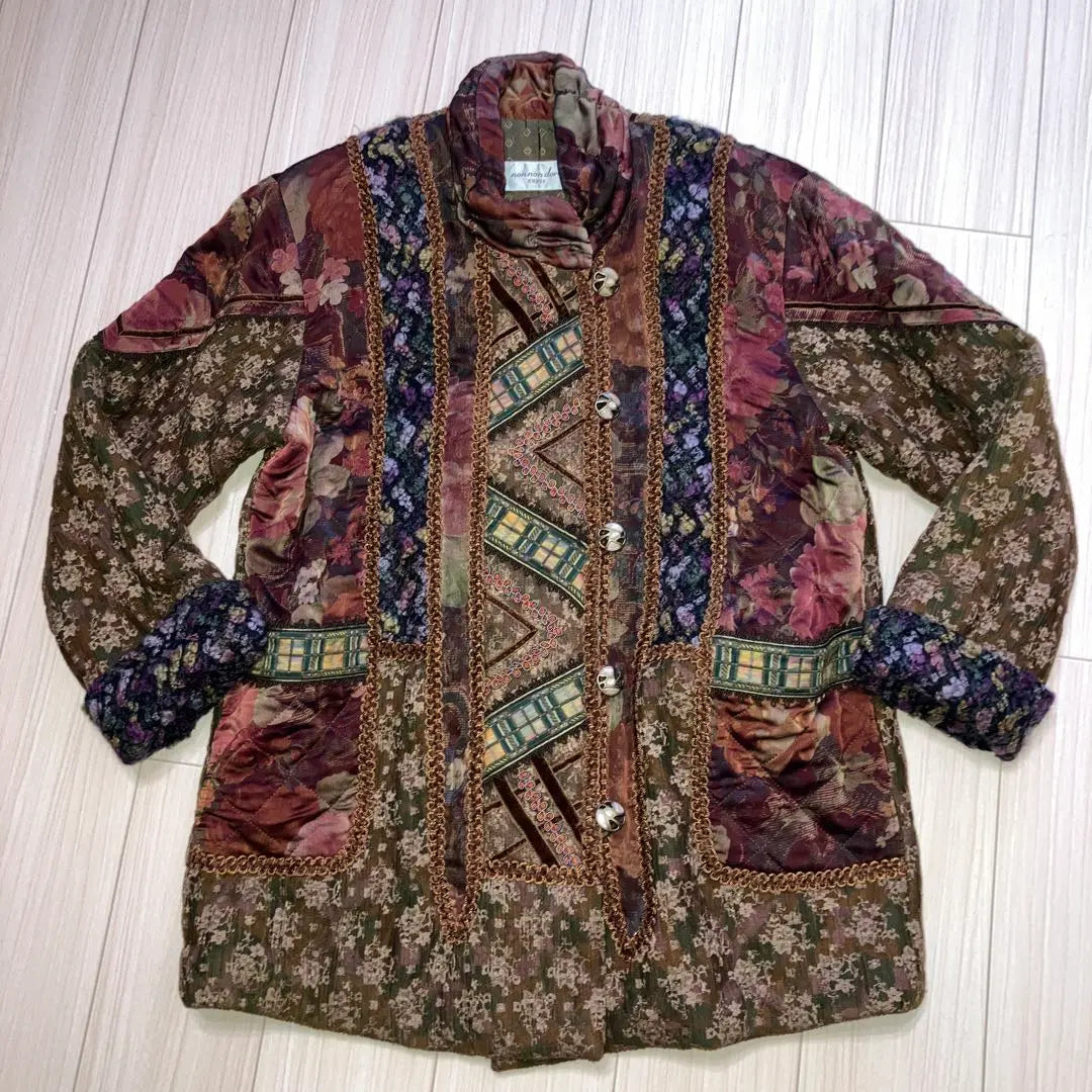 non non dorl super gown coat patchwork Monsieur Sakaki