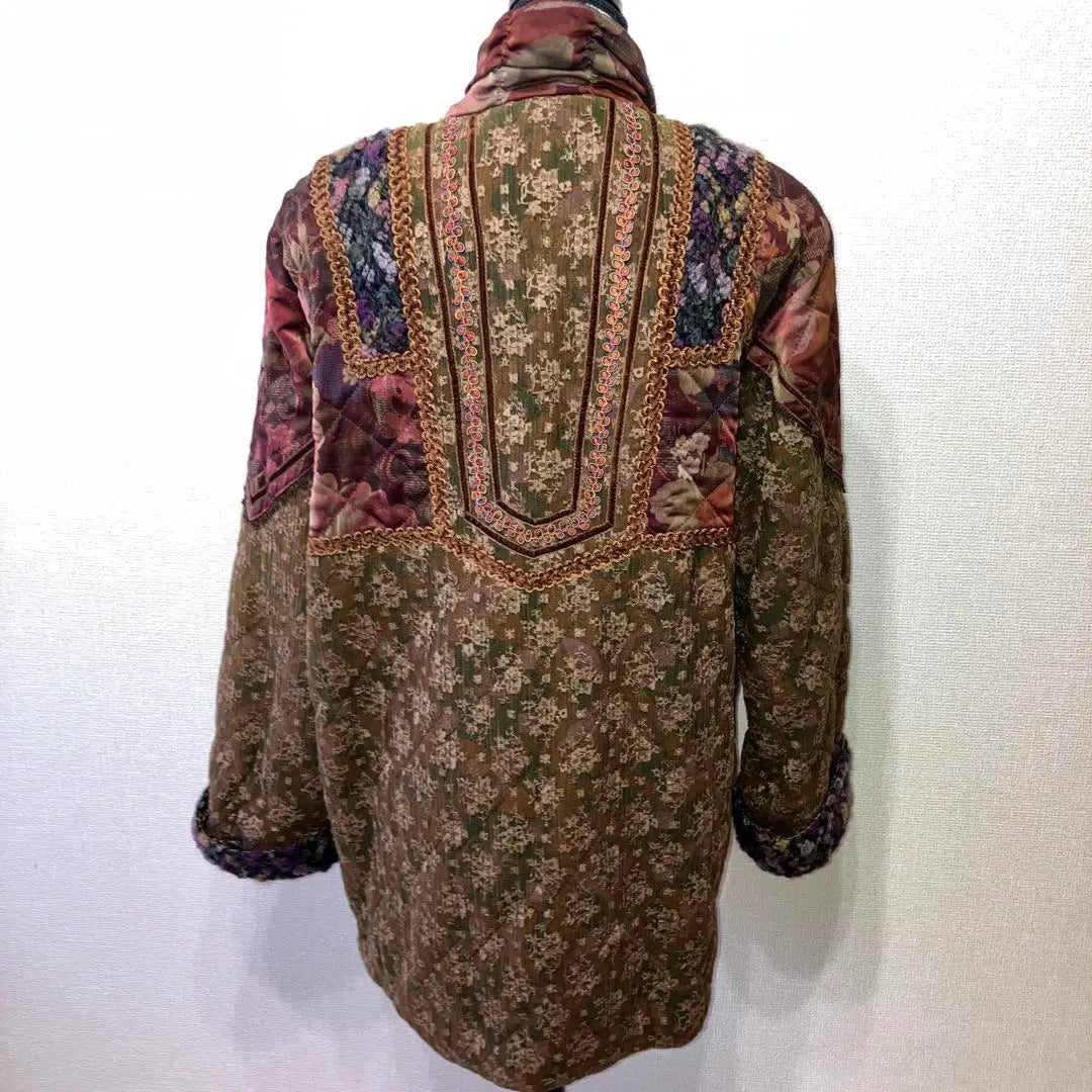 non non dorl super gown coat patchwork Monsieur Sakaki