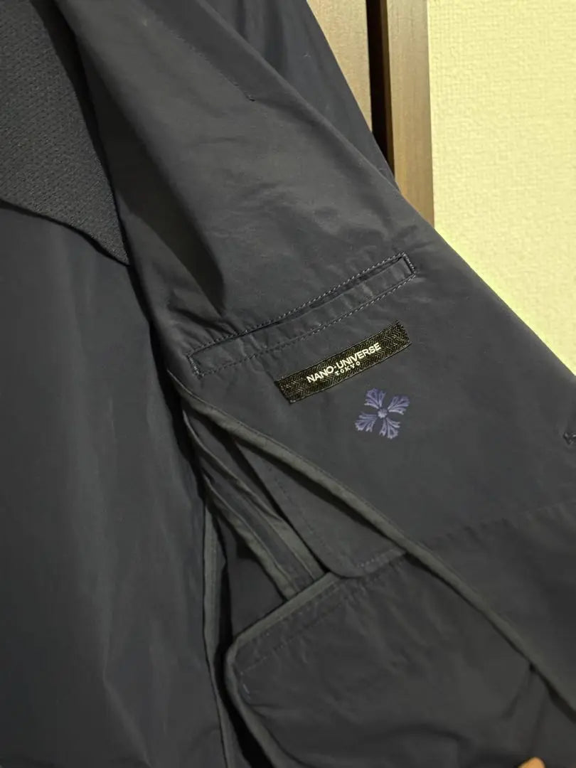 Nano Universe Nylon Teering Jacket Navy | ナノユニバース　ナイロンテーラードジャケット　ネイビー