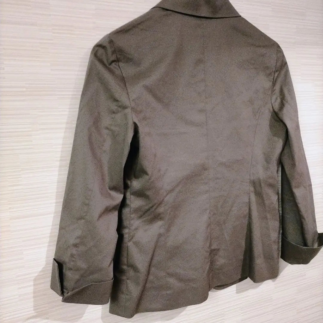 Indivi Tailored Jacket, Unlined, M equivalent, Olive color 243-32 | インディヴィ テーラードジャケット 裏地無し M相当 オリーブ色 243-32