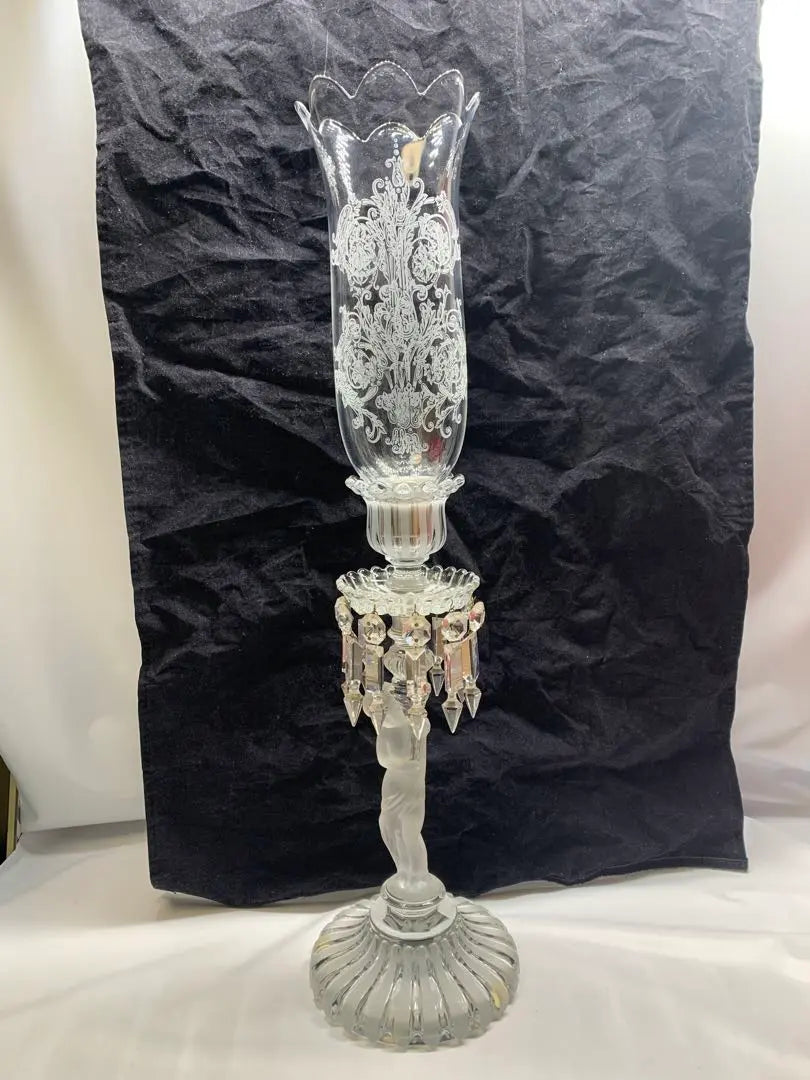 Super rare, beautiful condition, Baccarat Enphant Baccarat Crystal Candle Labra