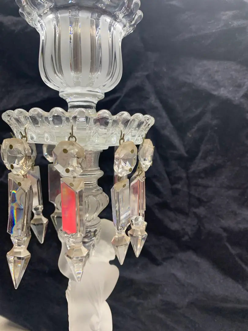 Super rare, beautiful condition, Baccarat Enphant Baccarat Crystal Candle Labra