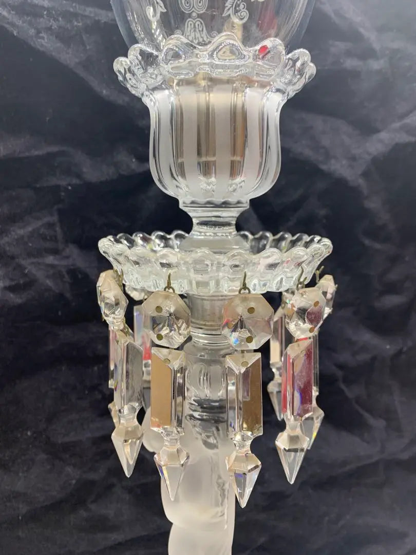 Super rare, beautiful condition, Baccarat Enphant Baccarat Crystal Candle Labra