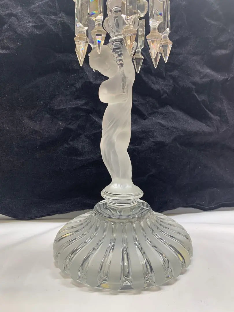 Super rare, beautiful condition, Baccarat Enphant Baccarat Crystal Candle Labra