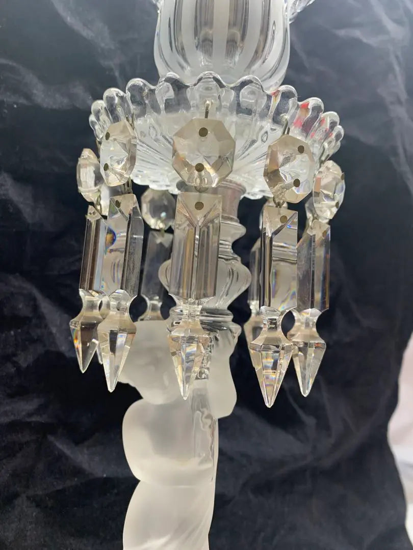 Super rare, beautiful condition, Baccarat Enphant Baccarat Crystal Candle Labra