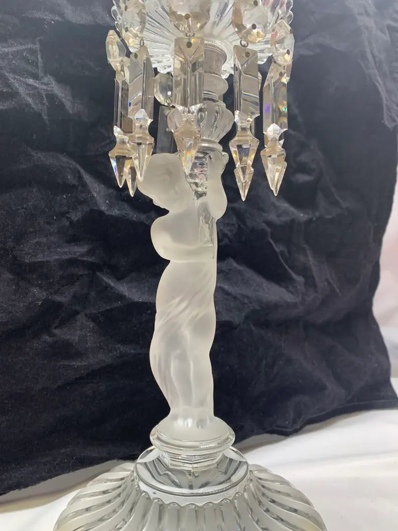 Super rare, beautiful condition, Baccarat Enphant Baccarat Crystal Candle Labra