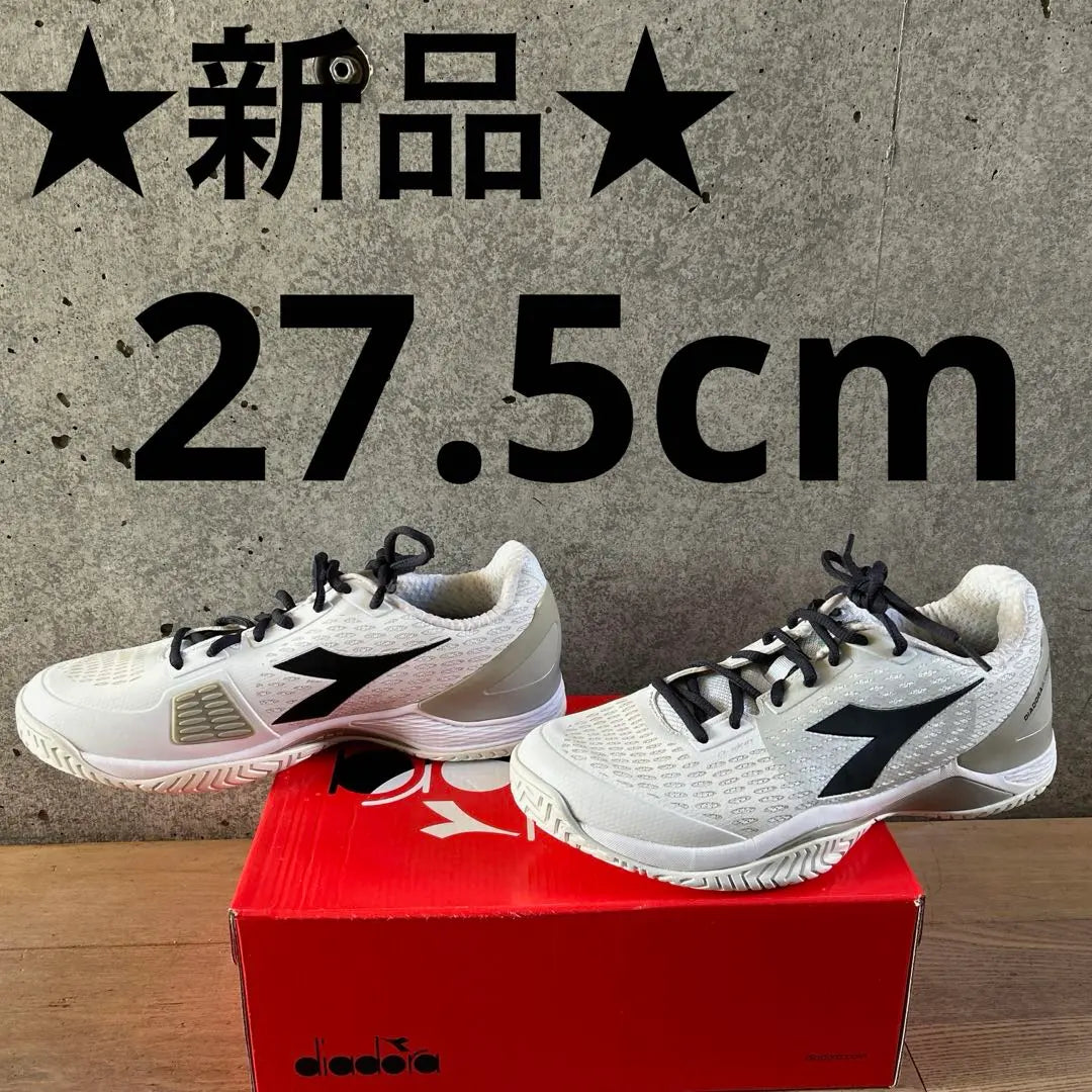 ★Nuevo★DIADORA Zapatillas Tenis Diadora 27.5cm Muestra