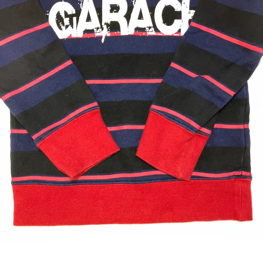 GARACH Stripe Trainer 110 Ropa infantil espalda cepillada manga larga | GARACH ストライプ トレーナー 110 子供服 裏起毛 長袖