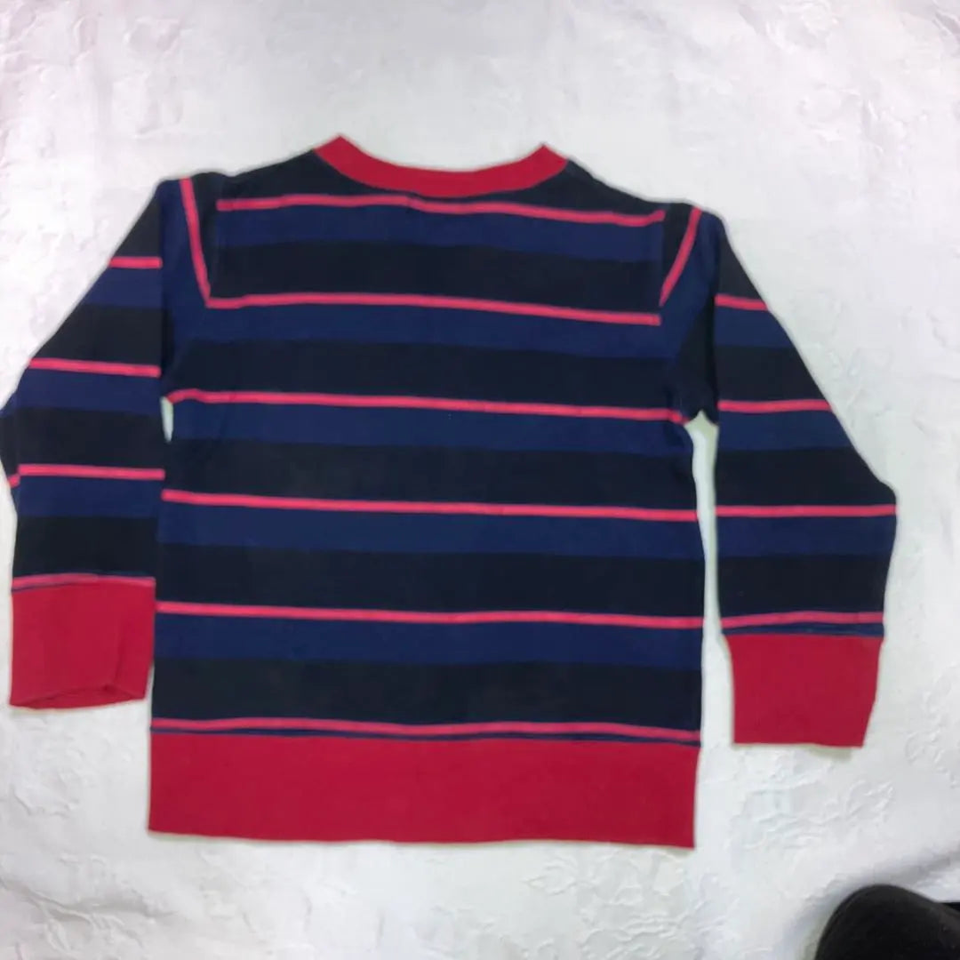 GARACH Stripe Trainer 110 Children's clothing back brushed long sleeves | GARACH ストライプ トレーナー　110　子供服　裏起毛　長袖