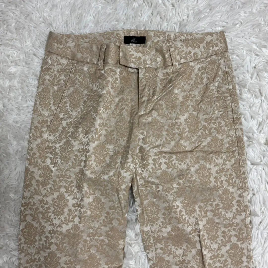 [INED] All-over pattern floral straight pants (M) S0181