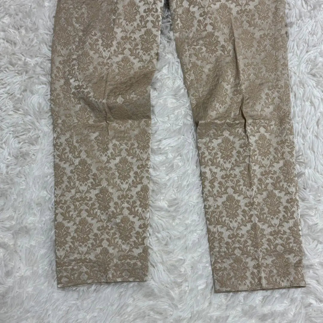 [INED] All-over pattern floral straight pants (M) S0181