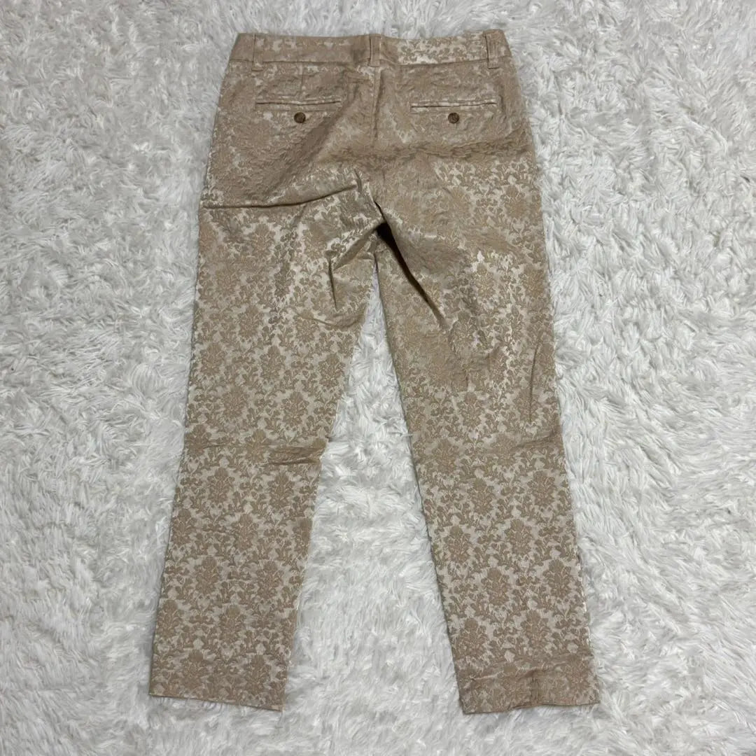 [INED] All-over pattern floral straight pants (M) S0181