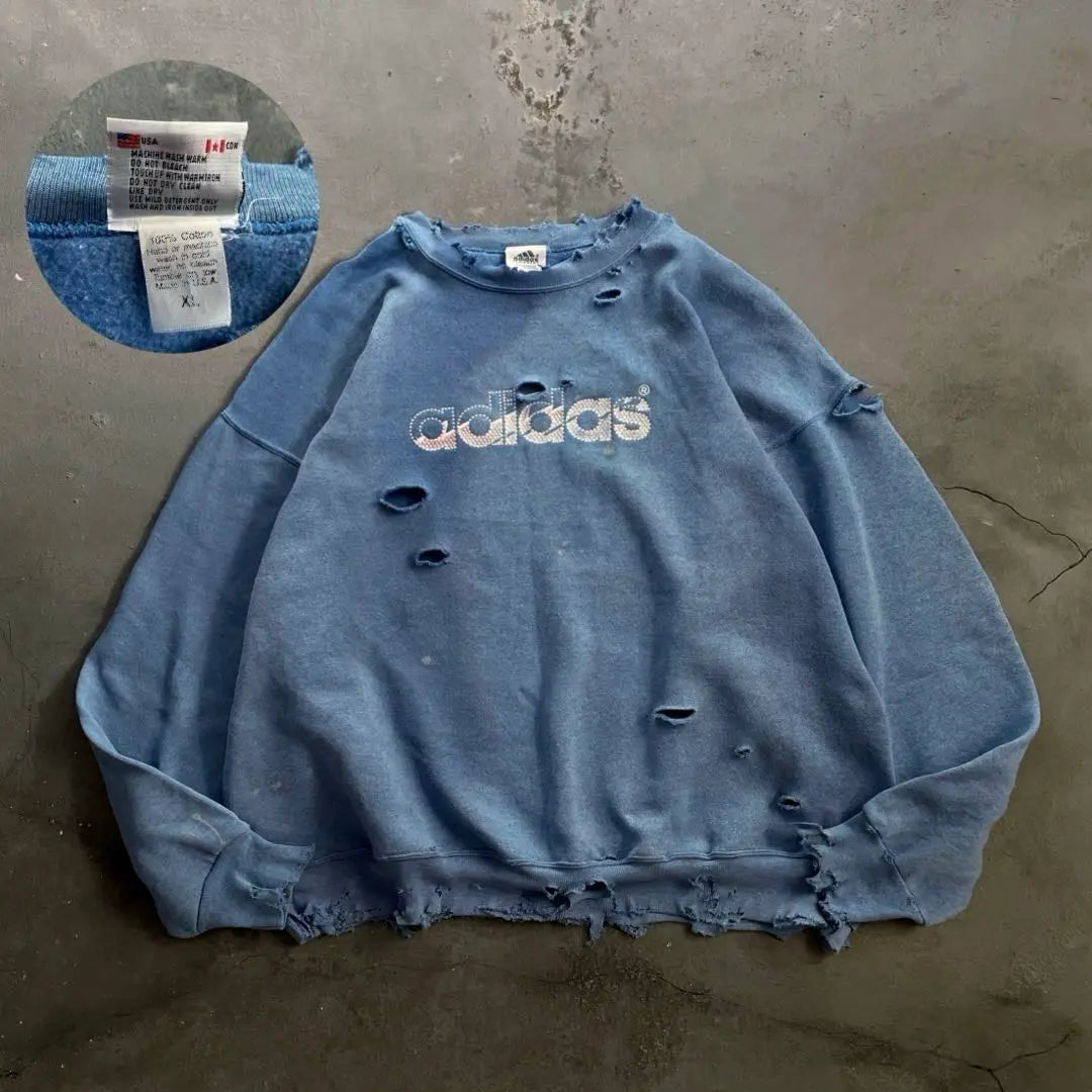 90's adidas"USA "XL" embroidered logo "Borosweatshirt"