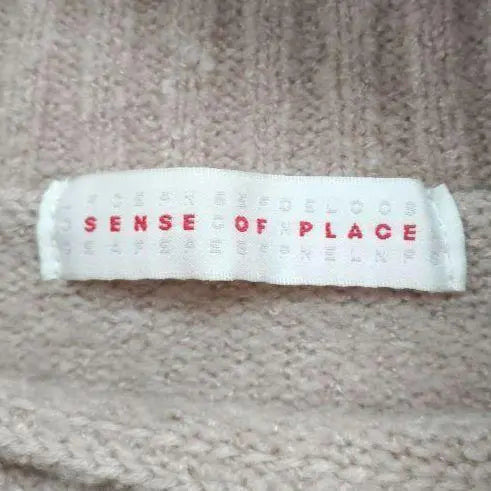 SENSE OF LUGAR 100 Sense of Place ✨ Beige ✨ Talla F ✨ | SENTIDO DE LUGAR✨センスオブプレイス✨ベージュ✨セーター✨Fサイズ✨