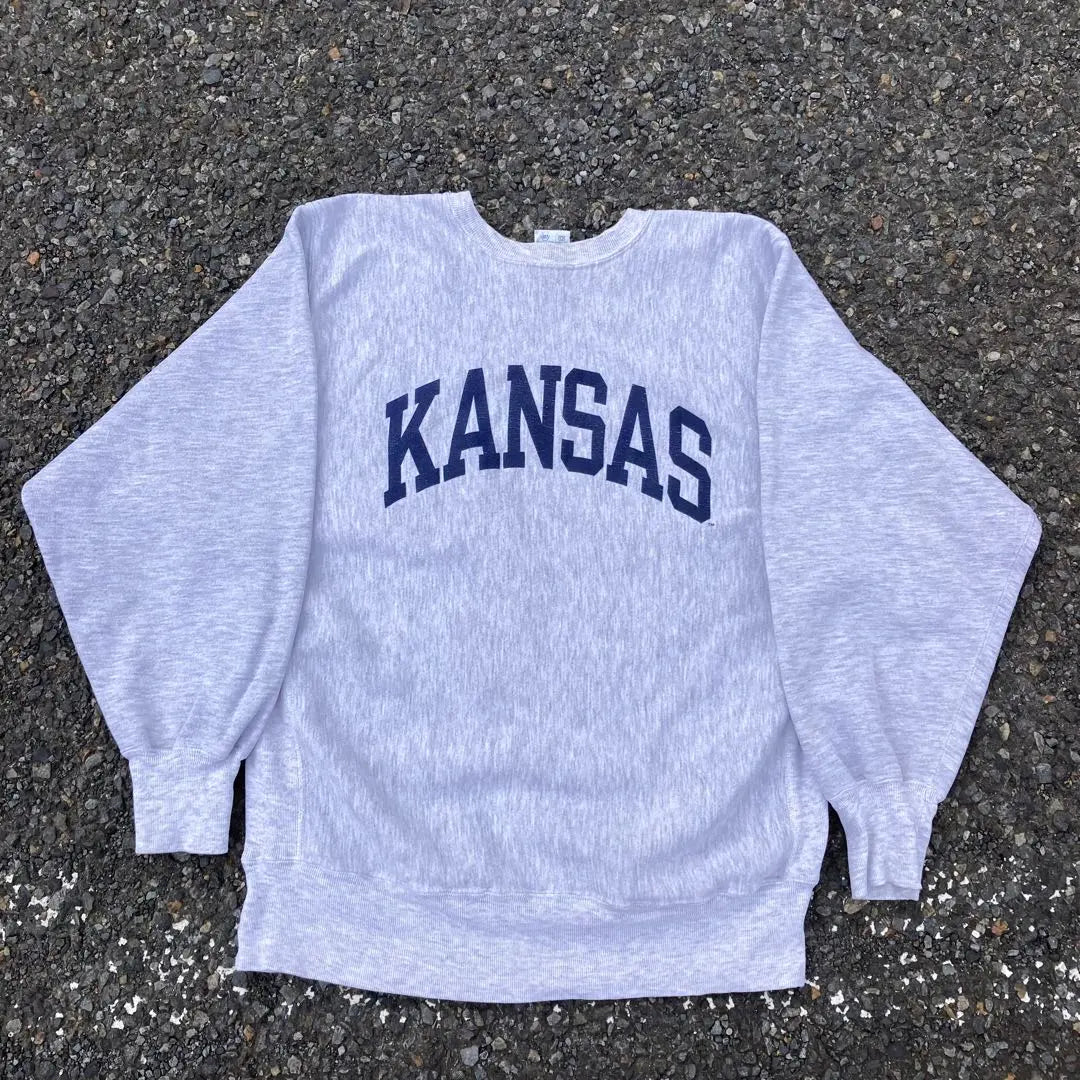 XL 90s Champion Kansas Soaking Reverse Weave Embroidery Tag