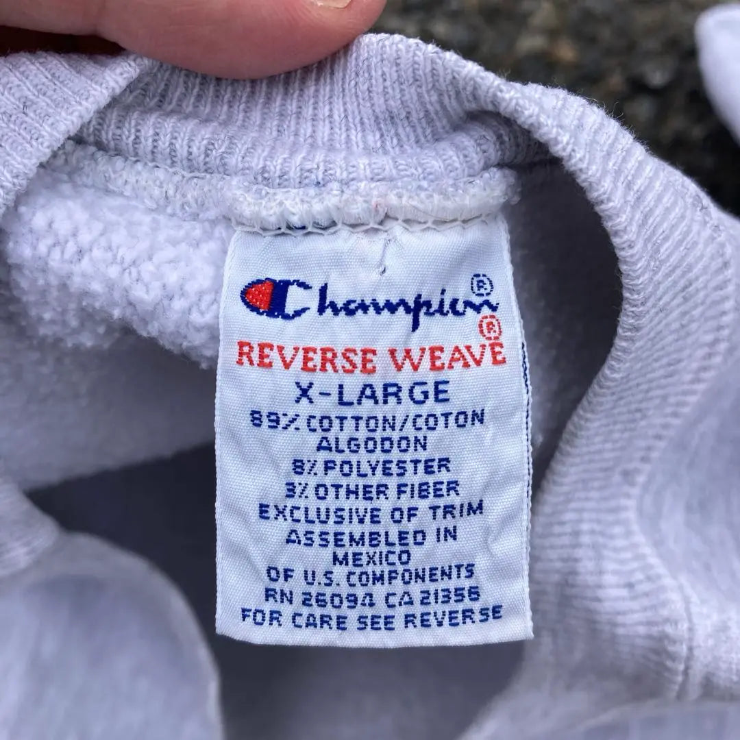 XL 90s Champion Kansas Soaking Reverse Weave Embroidery Tag