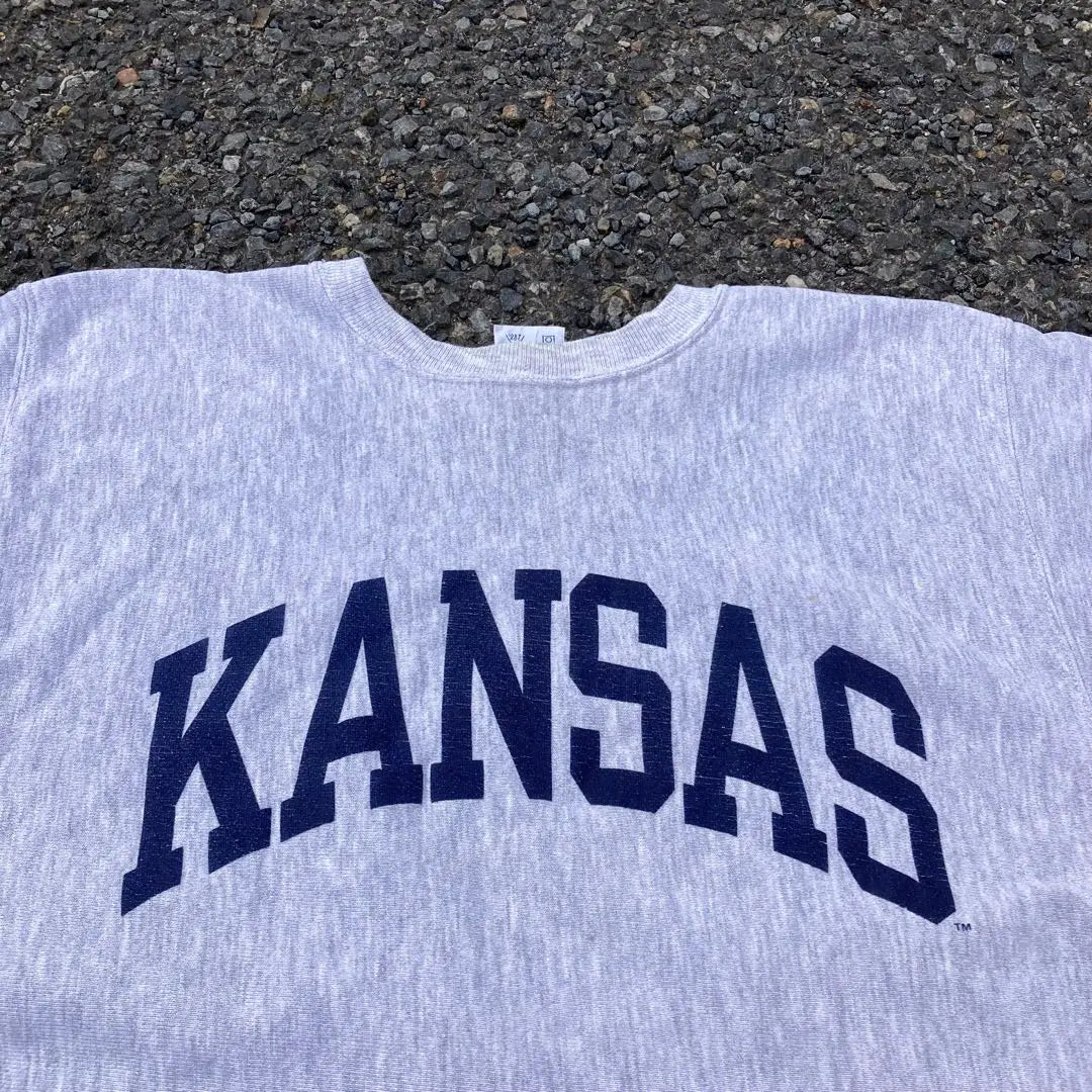 XL 90s Champion Kansas Soaking Reverse Weave Embroidery Tag