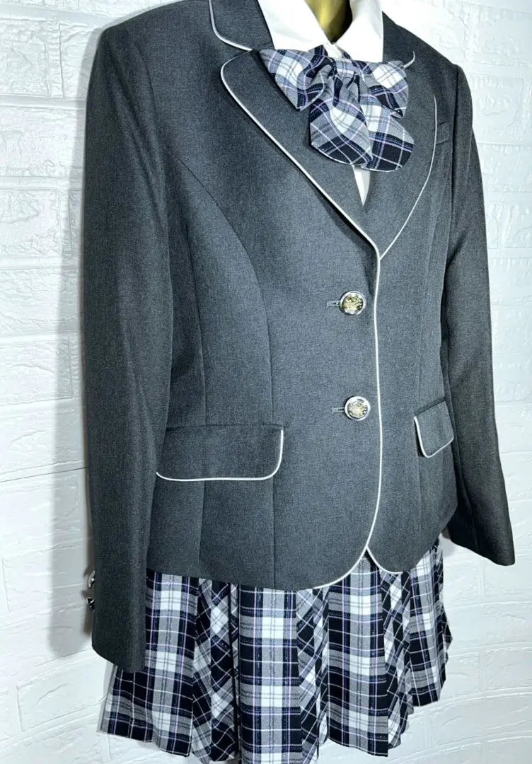 SPICE CANDY165㎝ Graduación Formal Conjunto de 4 piezas falda con lame gris | caramelo de especias165㎝卒服フォーマル4点セット グレー ラメ入りスカート