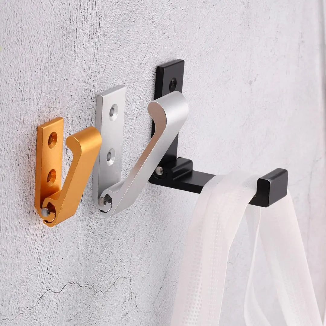 ⭐️Gancho plegable, gancho de pared, perchero, aleación de aluminio, con tornillos