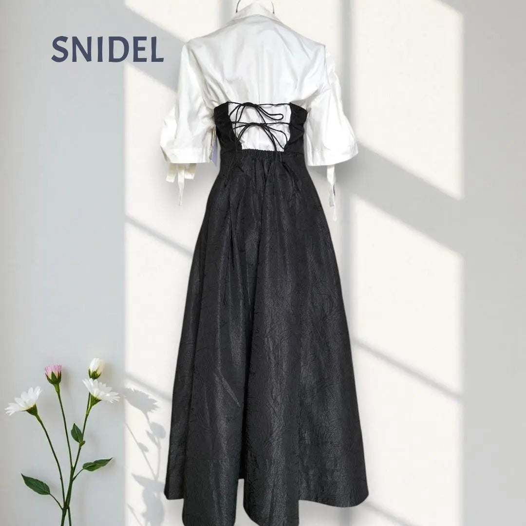 [New] SNIDEL Maxi-length Short Sleeve Shirt Dress Drop Shoulder