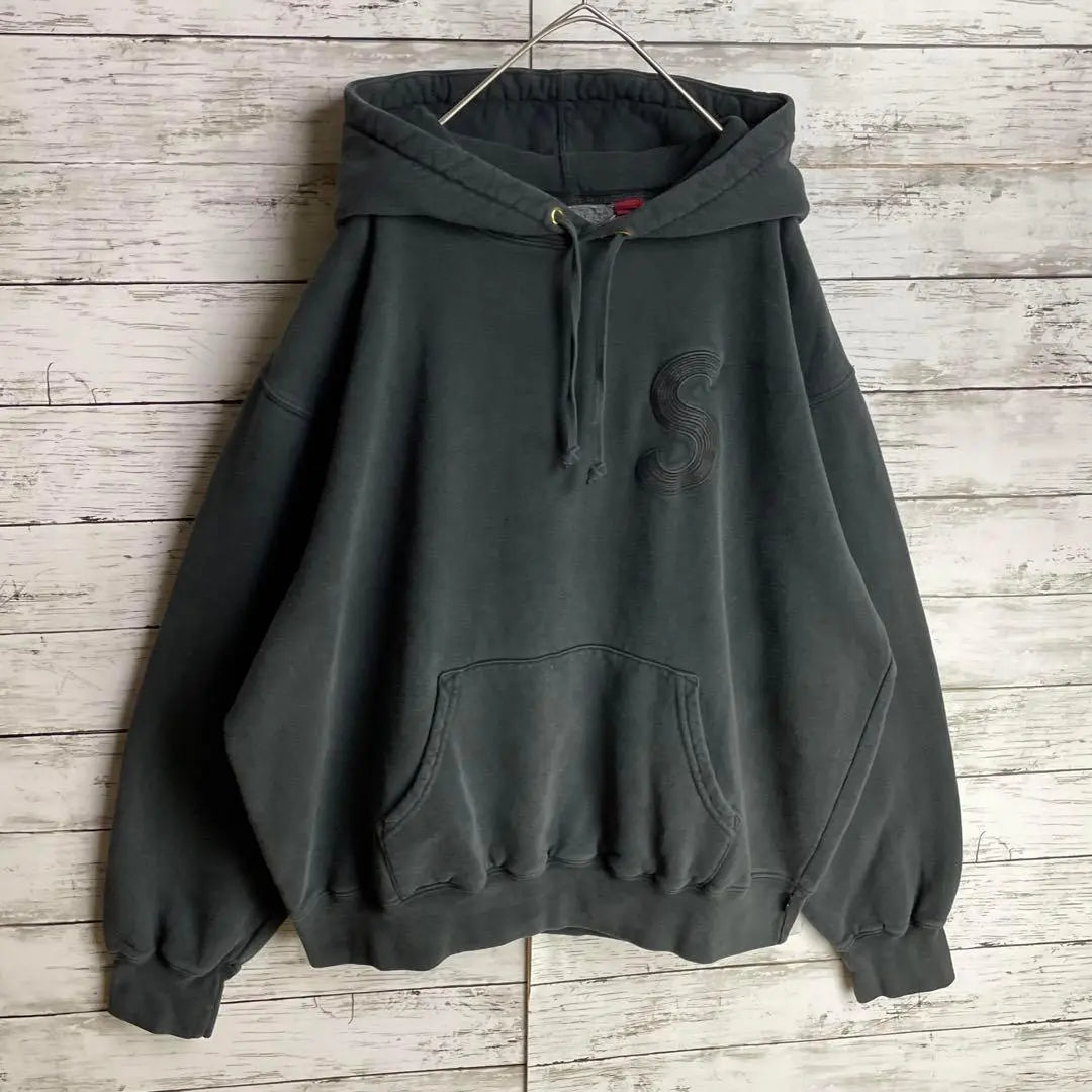 2670 [Super popular model XL, good condition] Supreme☆S logo embroidered wash hoodie