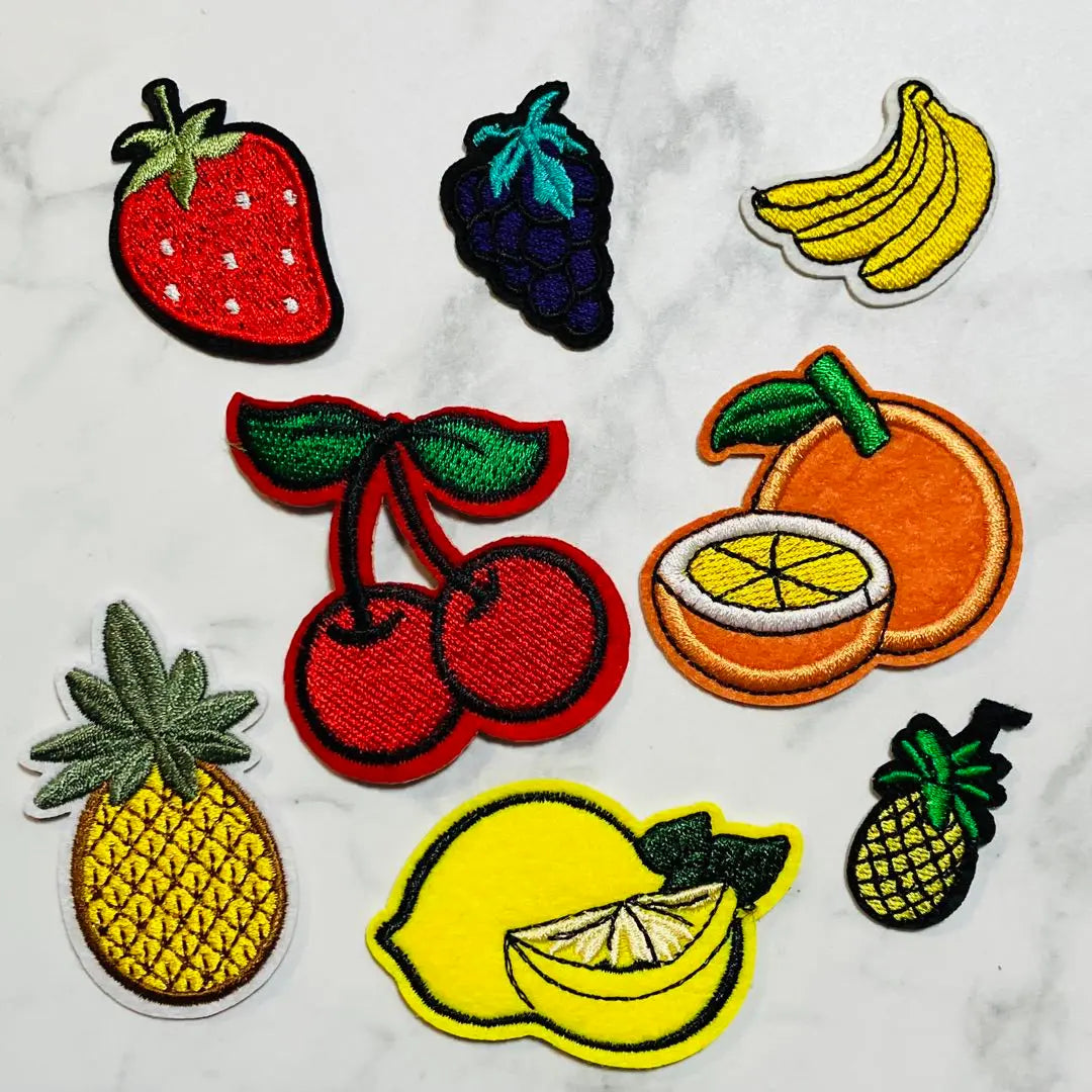 Fruit Set Iron Patch Set of 8