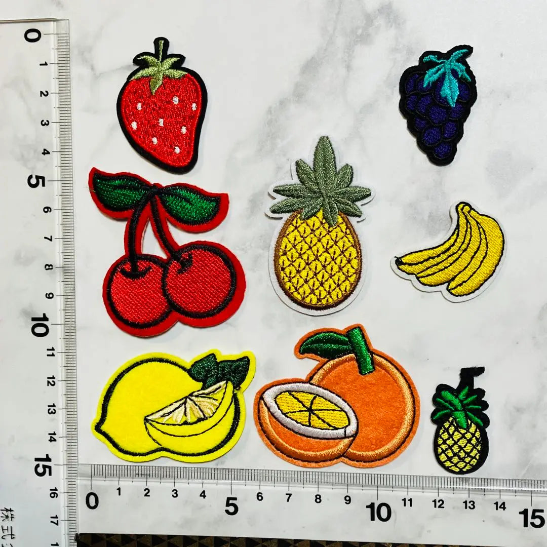 Fruit Set Iron Patch Set of 8