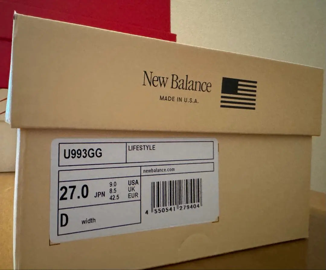 [Nuevas y sin usar] New Balance U993GG 27.0cm New Balance