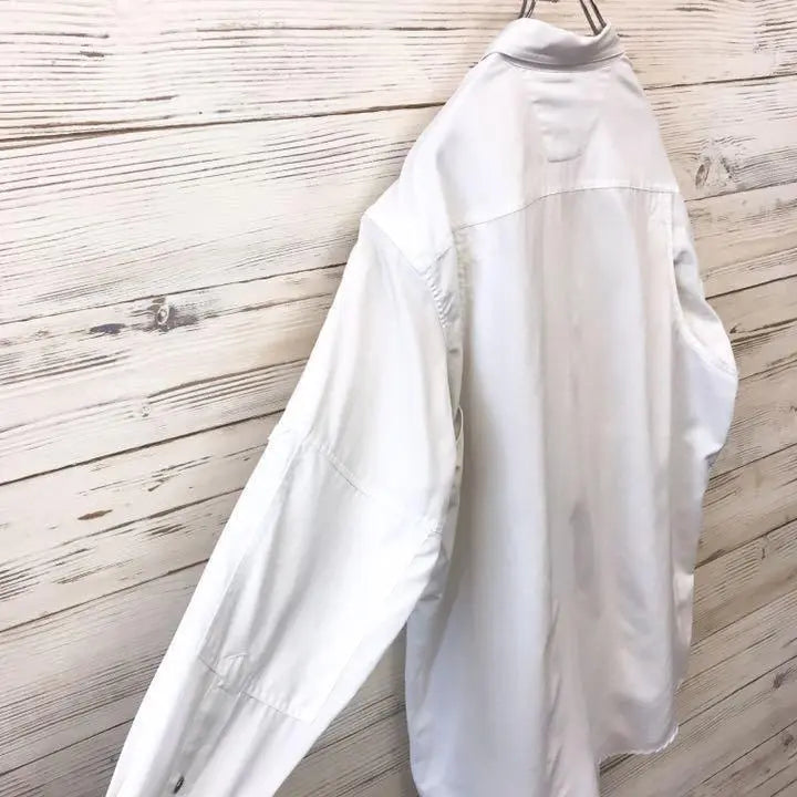 [Rare] Harley Davidson HARLEY☆Long Sleeve Shirt L White NS91