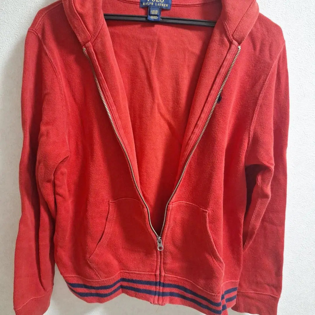 Polo Ralph Lauren Hooded Hoodie Red L 160 Kids