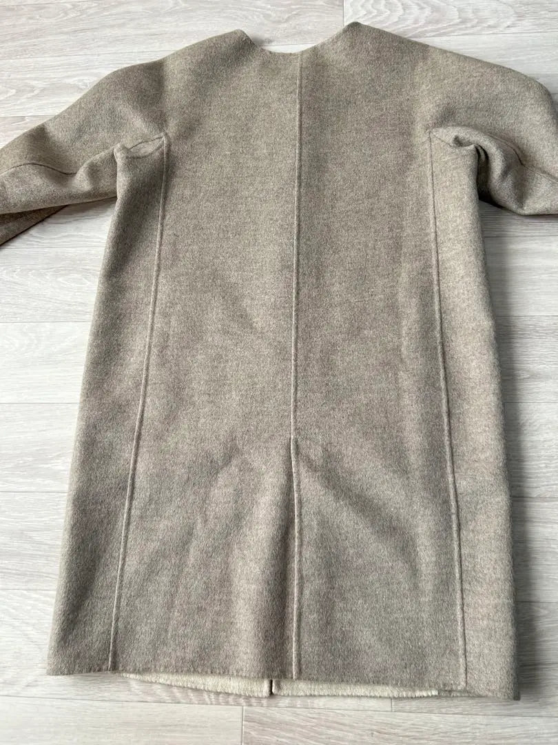 Takashimaya cashmere 100% No -color coat 36 | 高島屋 カシミヤ100% ノーカラーコート 36