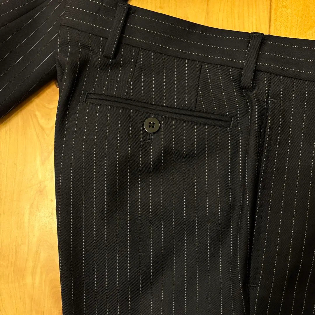 [Regular price: approximately 120,000 yen] SOVEREIGN striped suit navy size 42