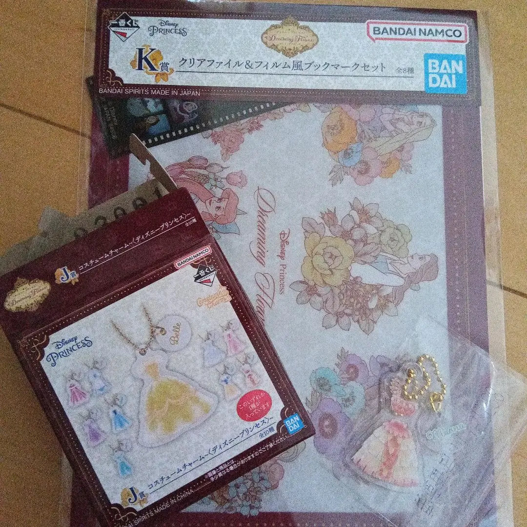 Clear File & Film Style Bookmark Set Disney Princess Ichiban Kuji