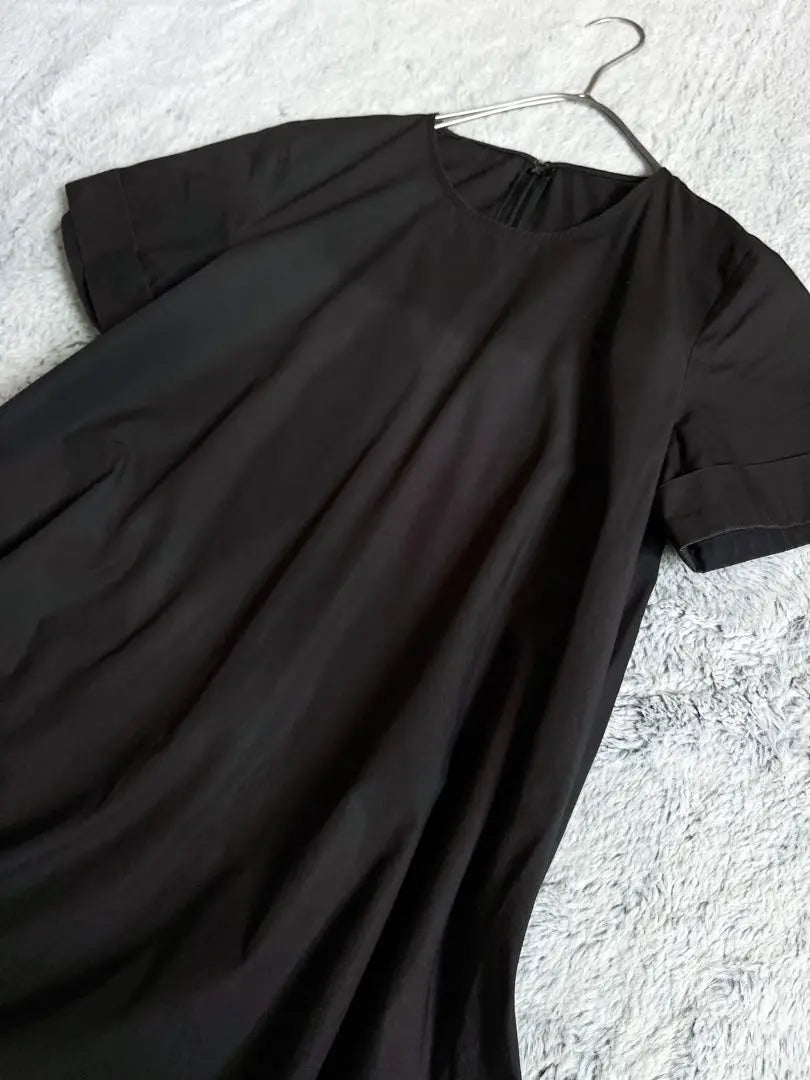 [Journal Standard] 100% Cotton Loosen A -line long dress black | 【ジャーナルスタンダード】コットン100% ゆったりAラインロングワンピース 黒