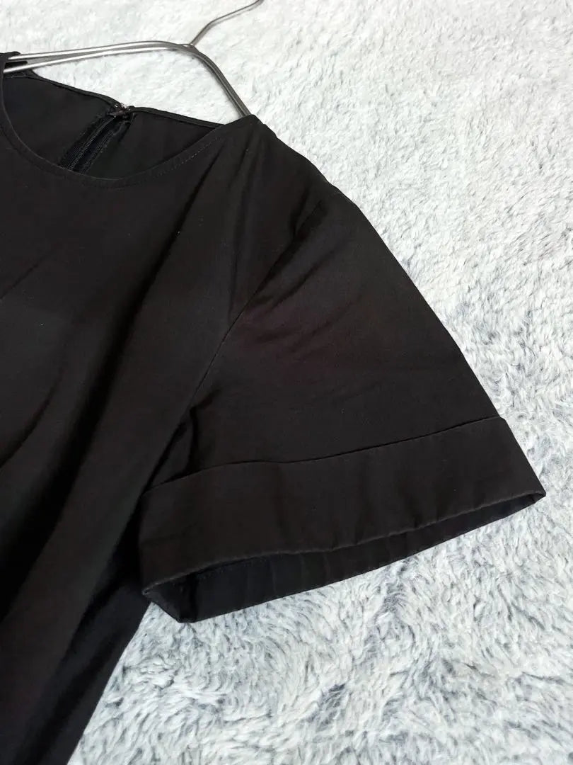 [Journal Standard] Vestido largo acampanado holgado 100% algodón negro | 【ジャーナルスタンダード】コットン100% ゆったりAラインロングワンピース 黒