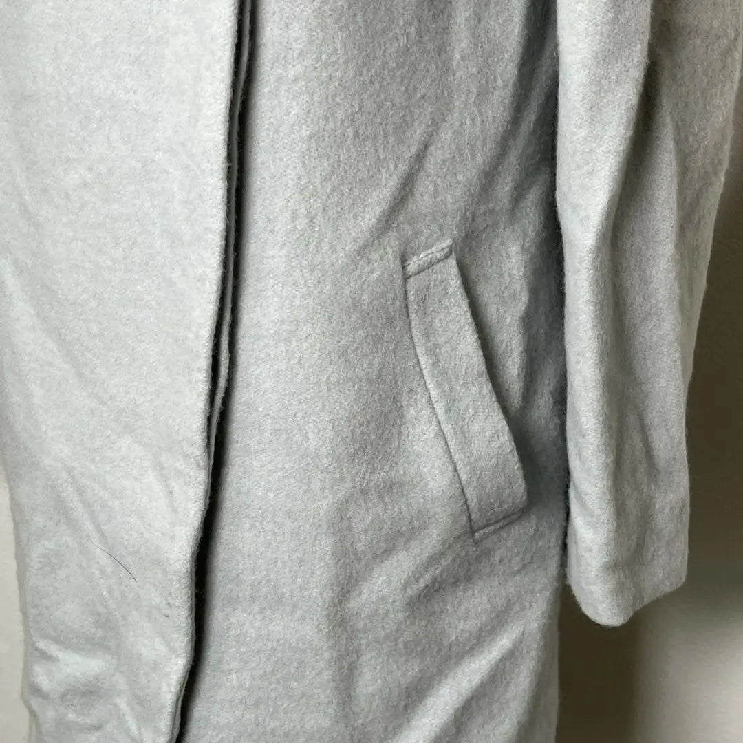 Abrigo largo Vendeau Octobre para mujer, talla 38, gris, combinación de invierno