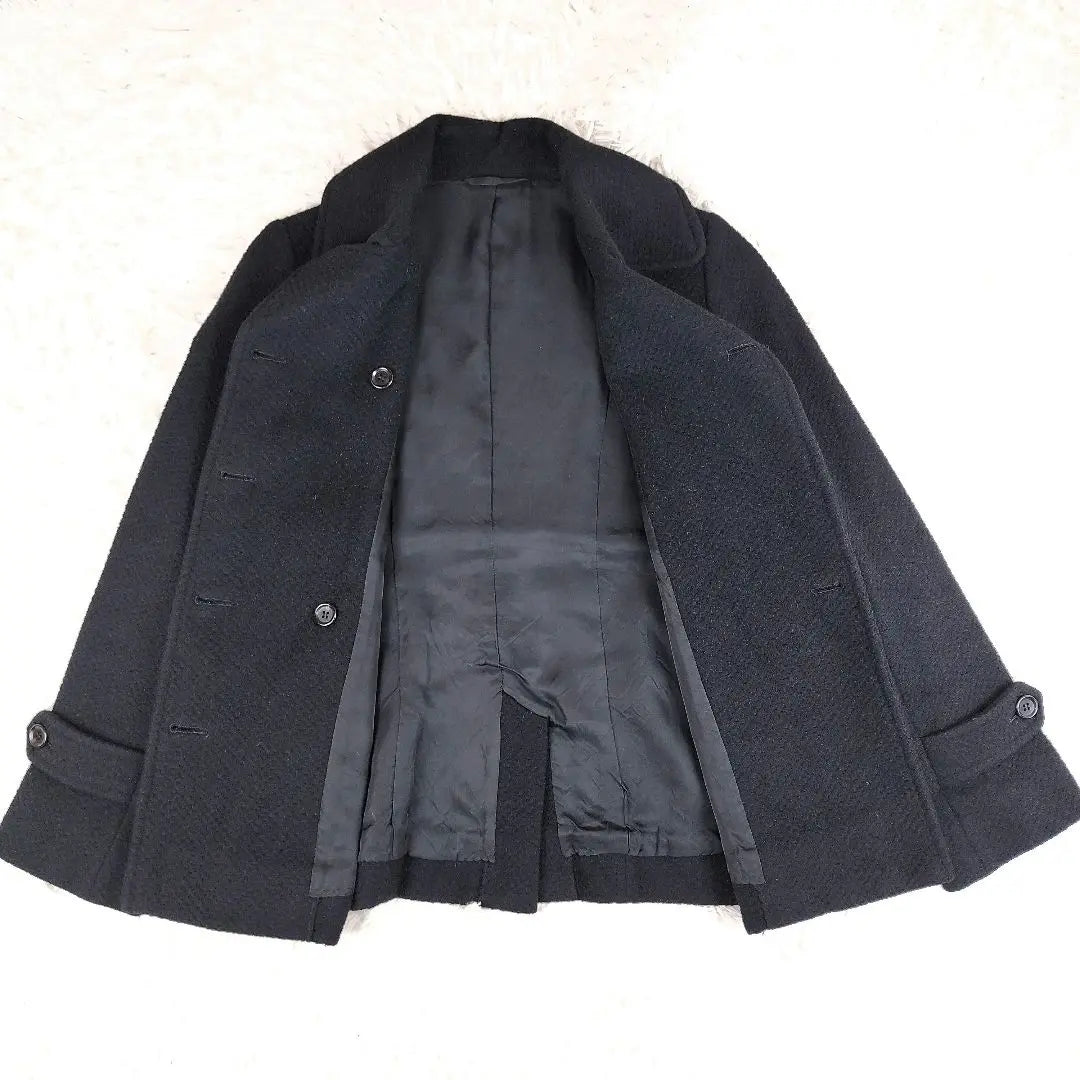 Adam Erope Angola Double Mid-length Black Peacoat S