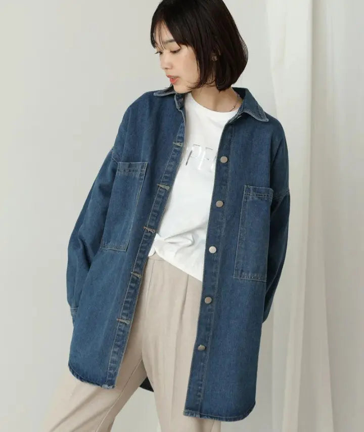 [New tag included] Sold out!! ️Very popular bouge rolled denim outerwear