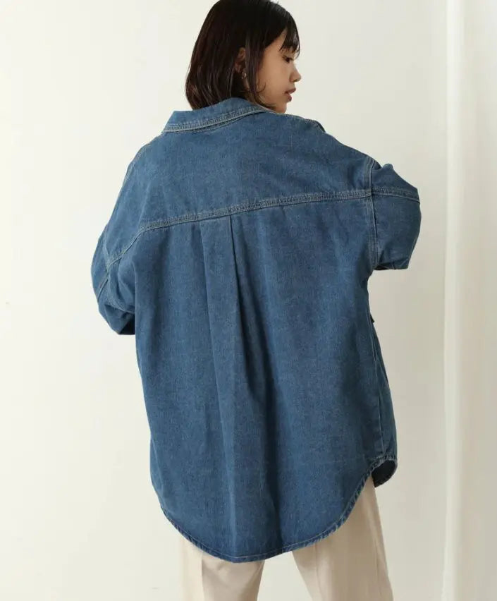 [New tag included] Sold out!! ️Very popular bouge rolled denim outerwear