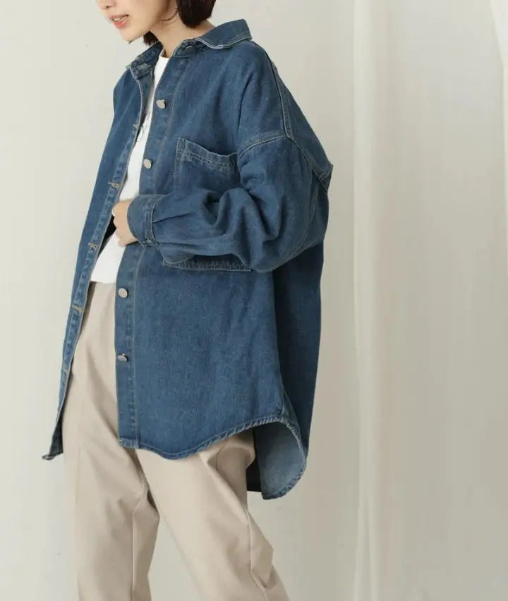 [New tag included] Sold out!! ️Very popular bouge rolled denim outerwear